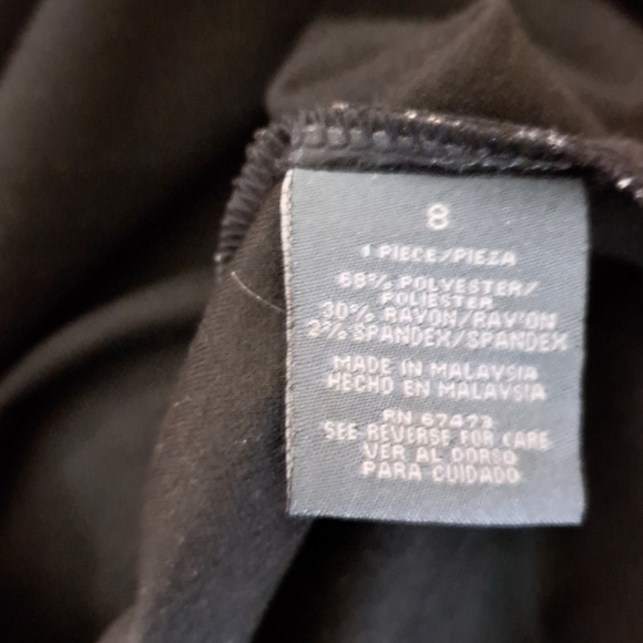 Black and gray striped dress - Picture 4 of 4